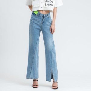 Ann Andelman Lizard Patch Denim Jeans